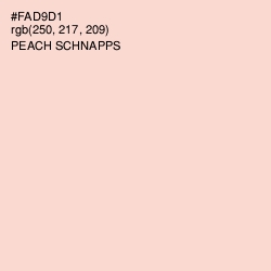 #FAD9D1 - Peach Schnapps Color Image